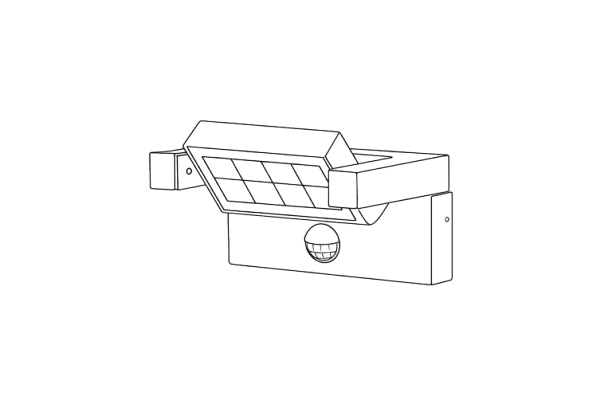 Venkovní svítidlo se senzorem pohybu schéma